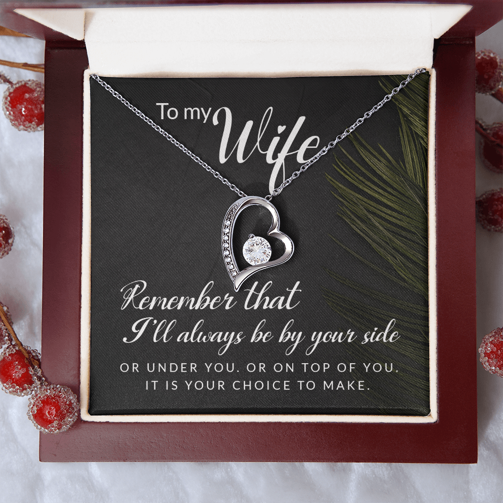 Forever Love Necklace: To My Wife I'll Always Be By Your Side