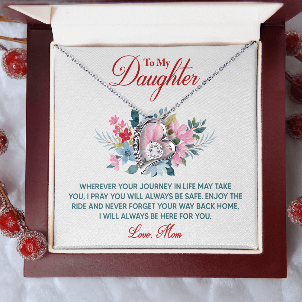 Forever Love Necklace: To My Daughter Love Mom