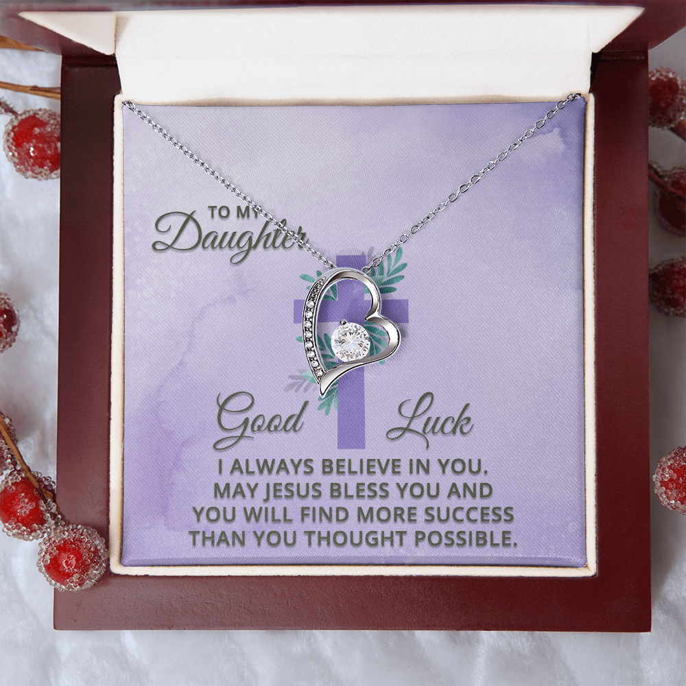 Forever Love Necklace: To My Daughter Good Luck