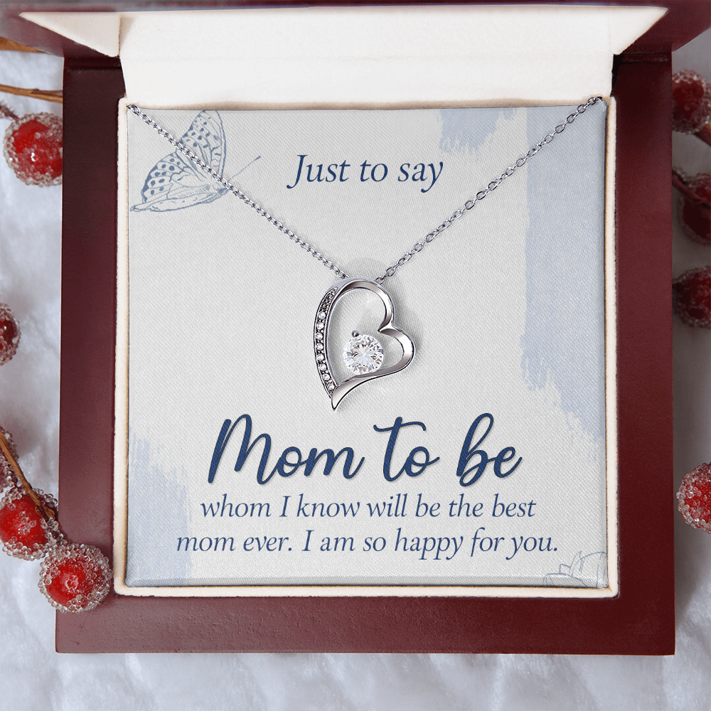Forever Love Necklace:Just To Say Mom To Be