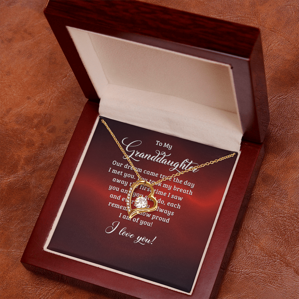 Forever Love Necklace:To My Granddaughter