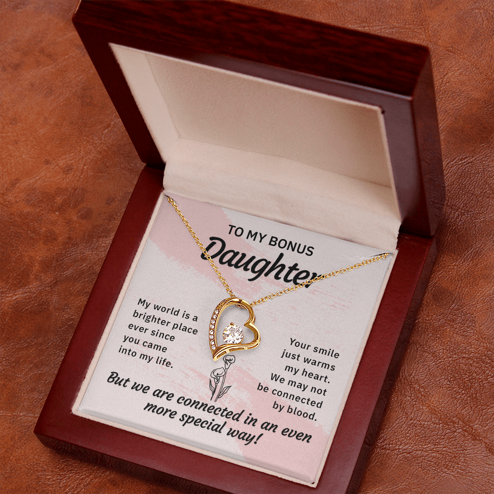 Forever Love Necklace:To My Bonus Daughter