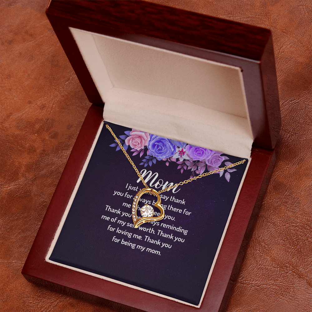 Forever Love Necklace: Mom I Just Want To Say Thank You