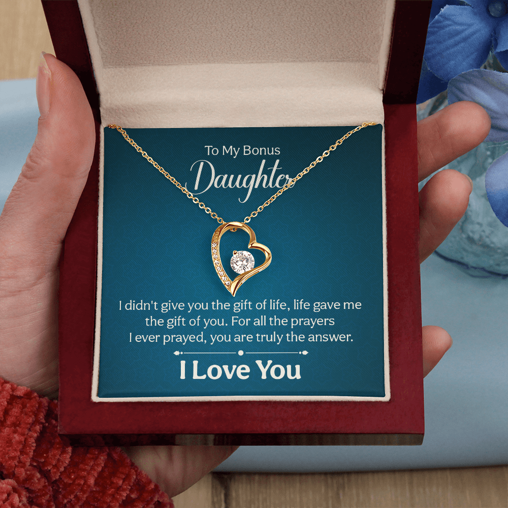 Forever Love Necklace: To My Bonus Daughter