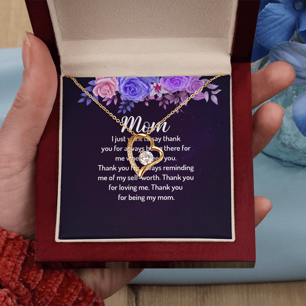 Forever Love Necklace: Mom I Just Want To Say Thank You