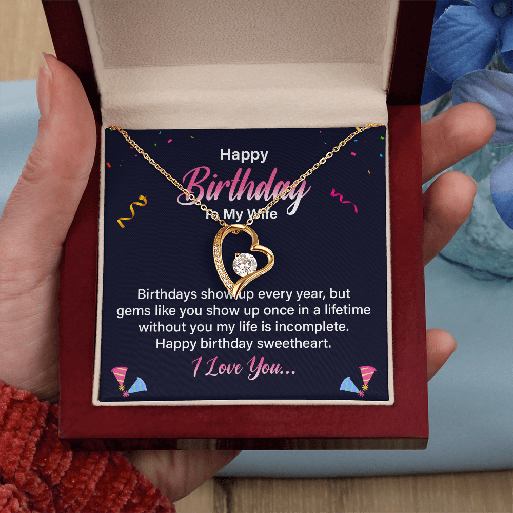 Forever Love Necklace:Happy Birthday To My Wife