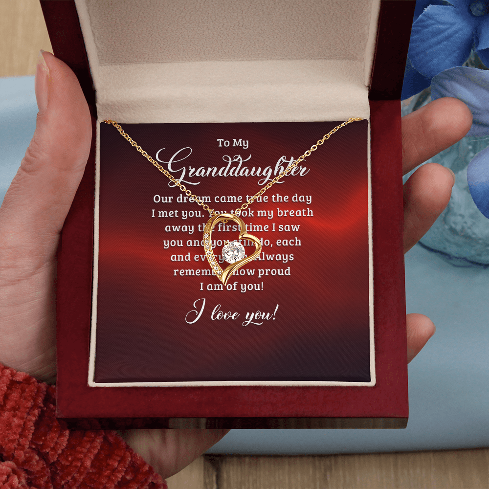 Forever Love Necklace:To My Granddaughter