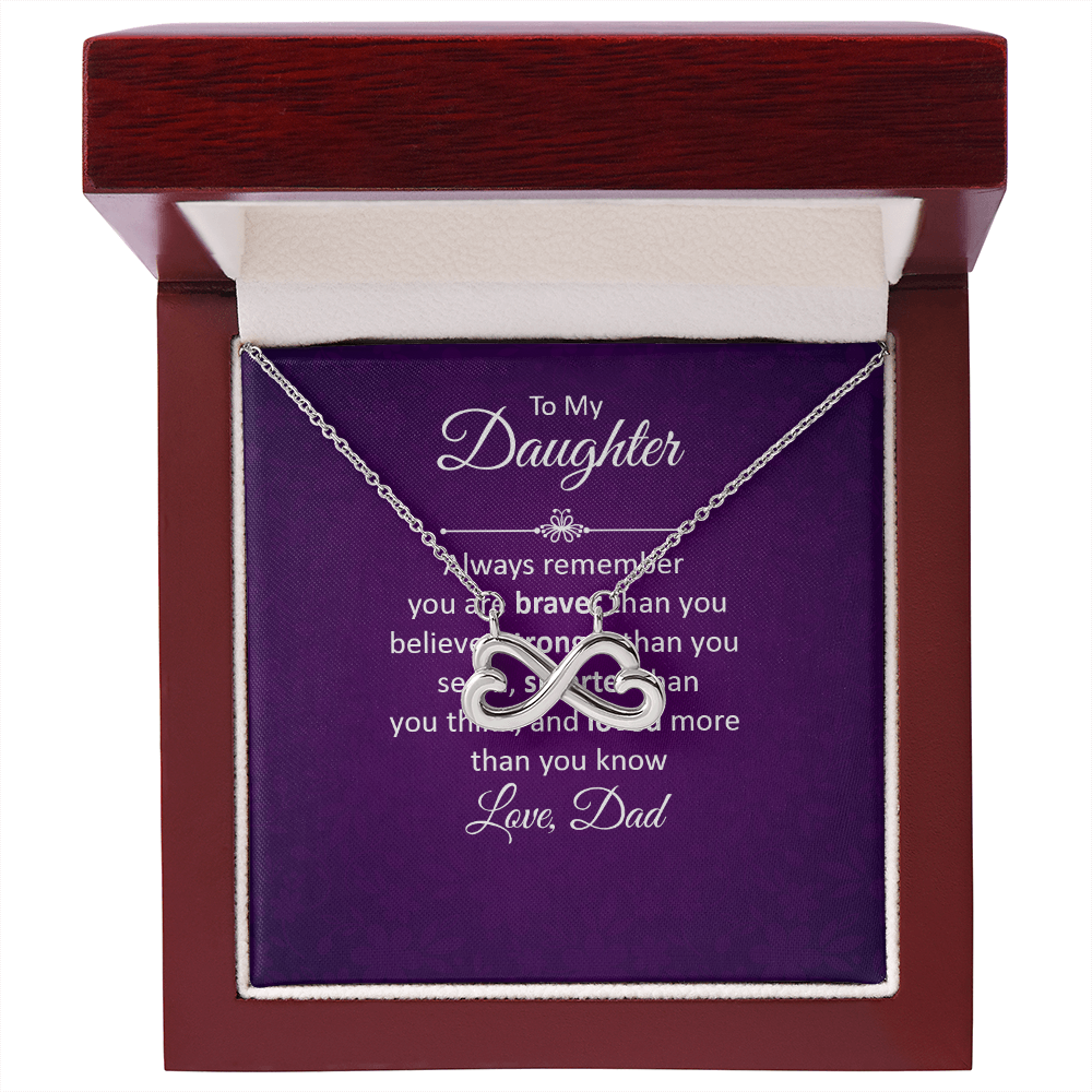 Endless Love Necklace: To My Daughter