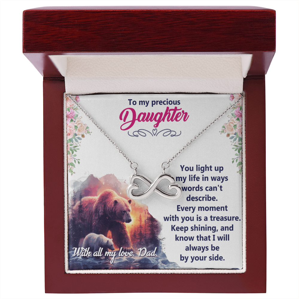 Endless Love Necklace: Daughter - To My Precious Daughter