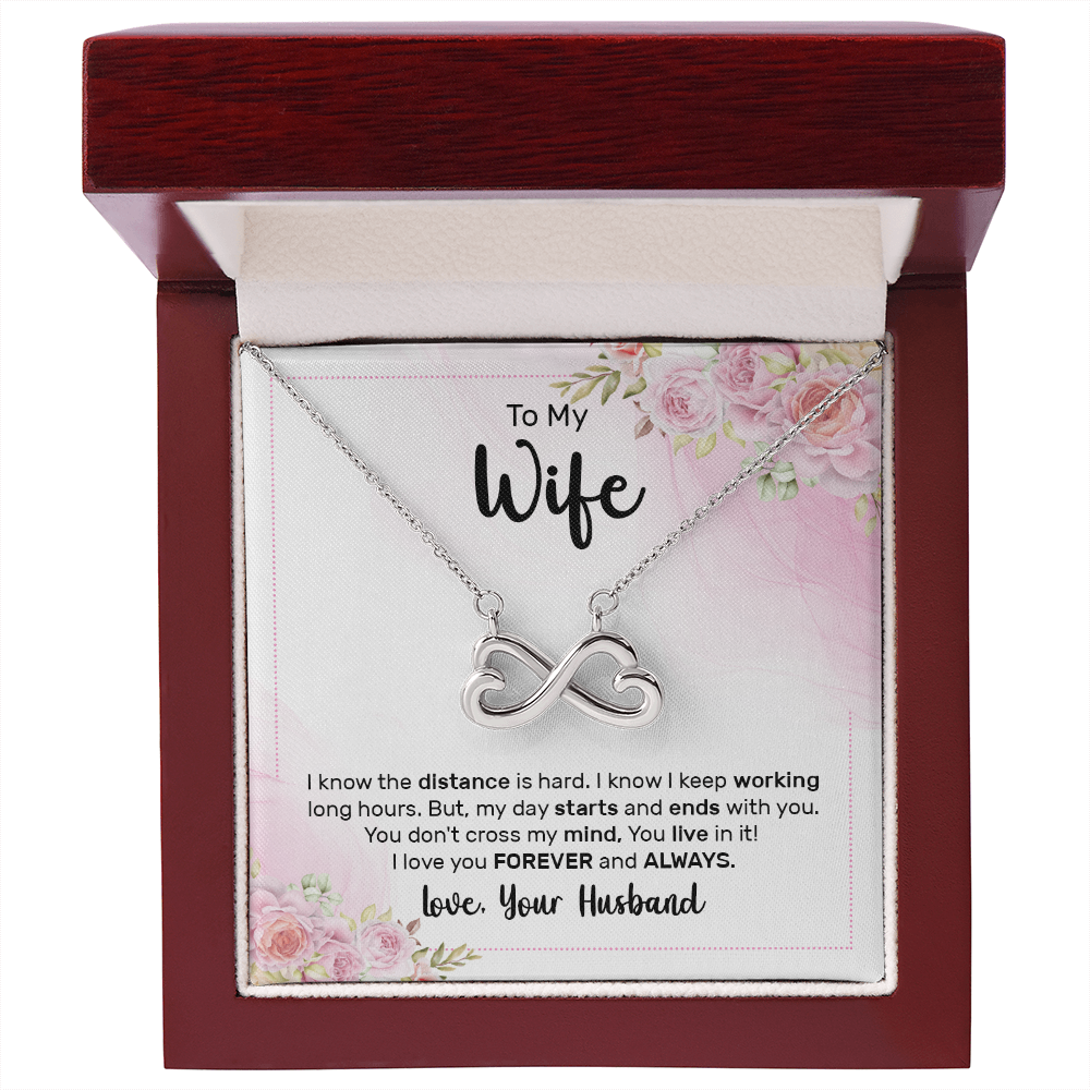 Endless Love Necklace:To My Wife Forever and Always