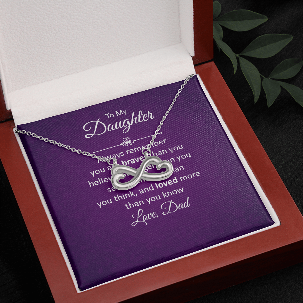 Endless Love Necklace: To My Daughter