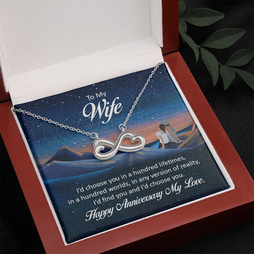 Endless Love Necklace: To My Wife Happy Anniversary My Love