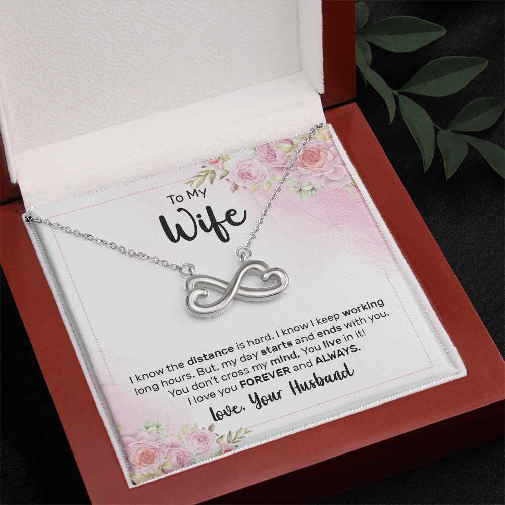 Endless Love Necklace:To My Wife Forever and Always