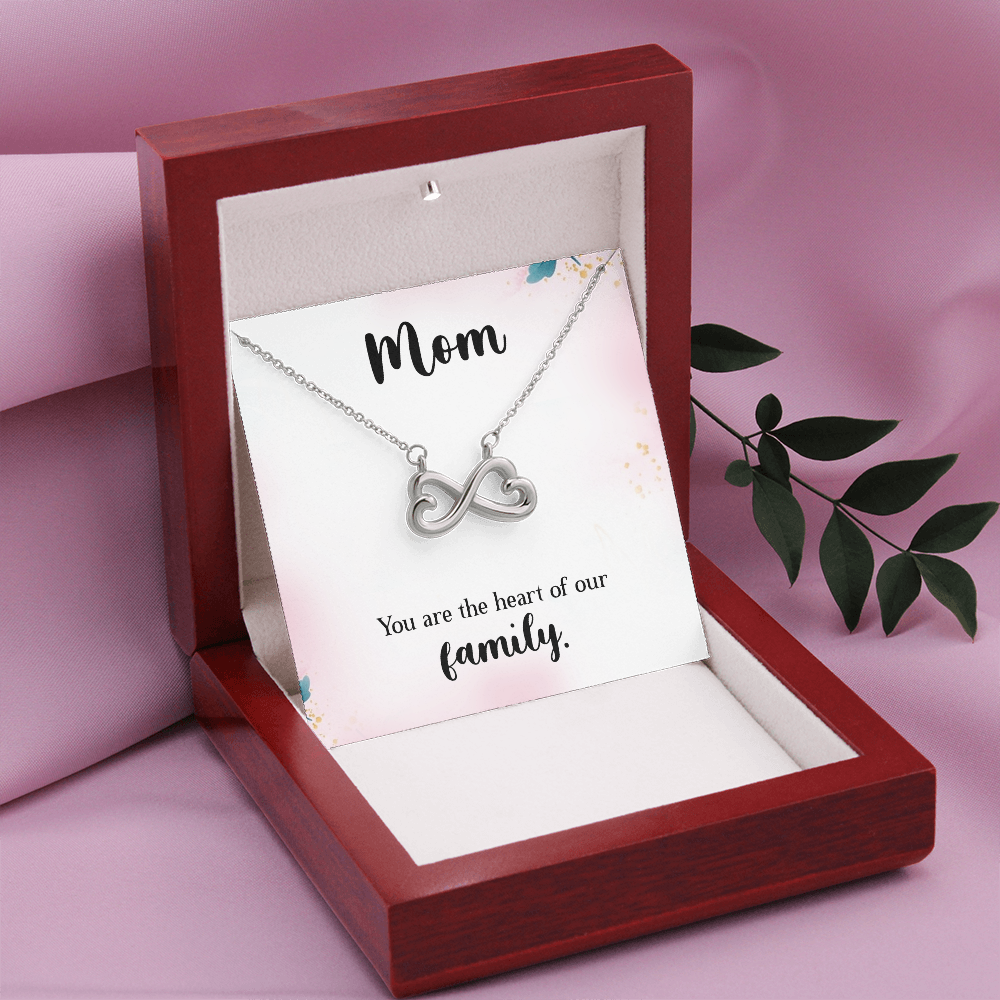 Endless Love Necklace: Mom : You Are The Heart Of This Family