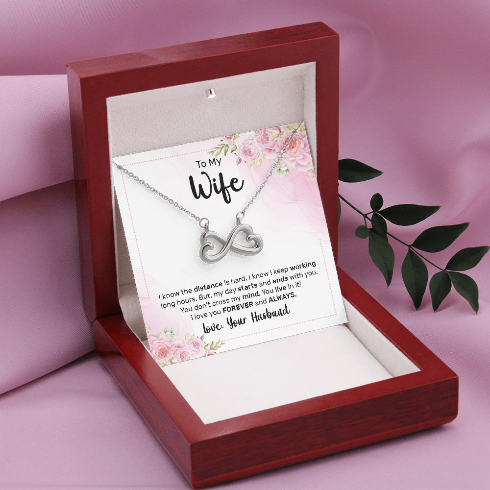 Endless Love Necklace:To My Wife Forever and Always