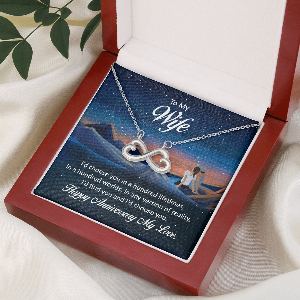 Endless Love Necklace: To My Wife Happy Anniversary My Love
