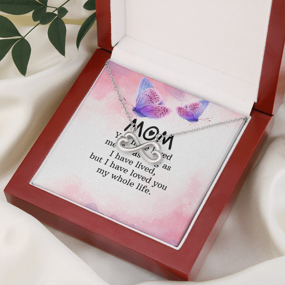 Endless Love Necklace: Mom- I Have Love For You My Whole Life