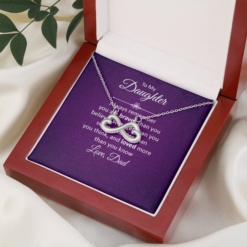 Endless Love Necklace: To My Daughter