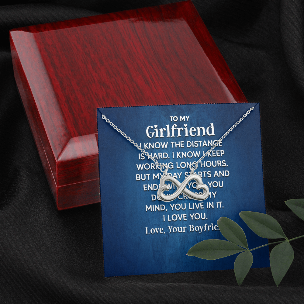 Endless Love Necklace:To My Girlfriend ,I Know The Distance