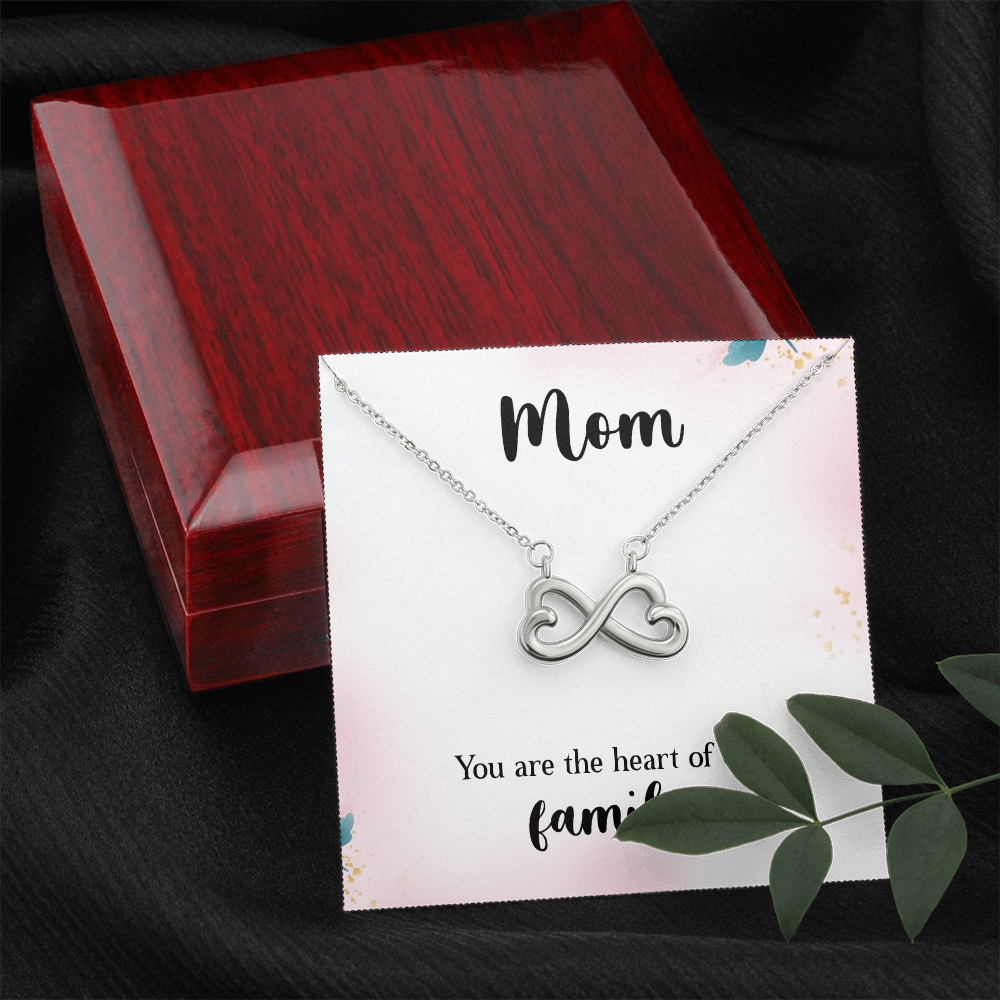 Endless Love Necklace: Mom : You Are The Heart Of This Family