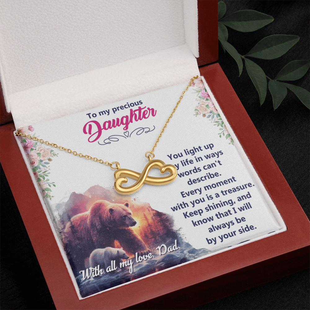 Endless Love Necklace: Daughter - To My Precious Daughter