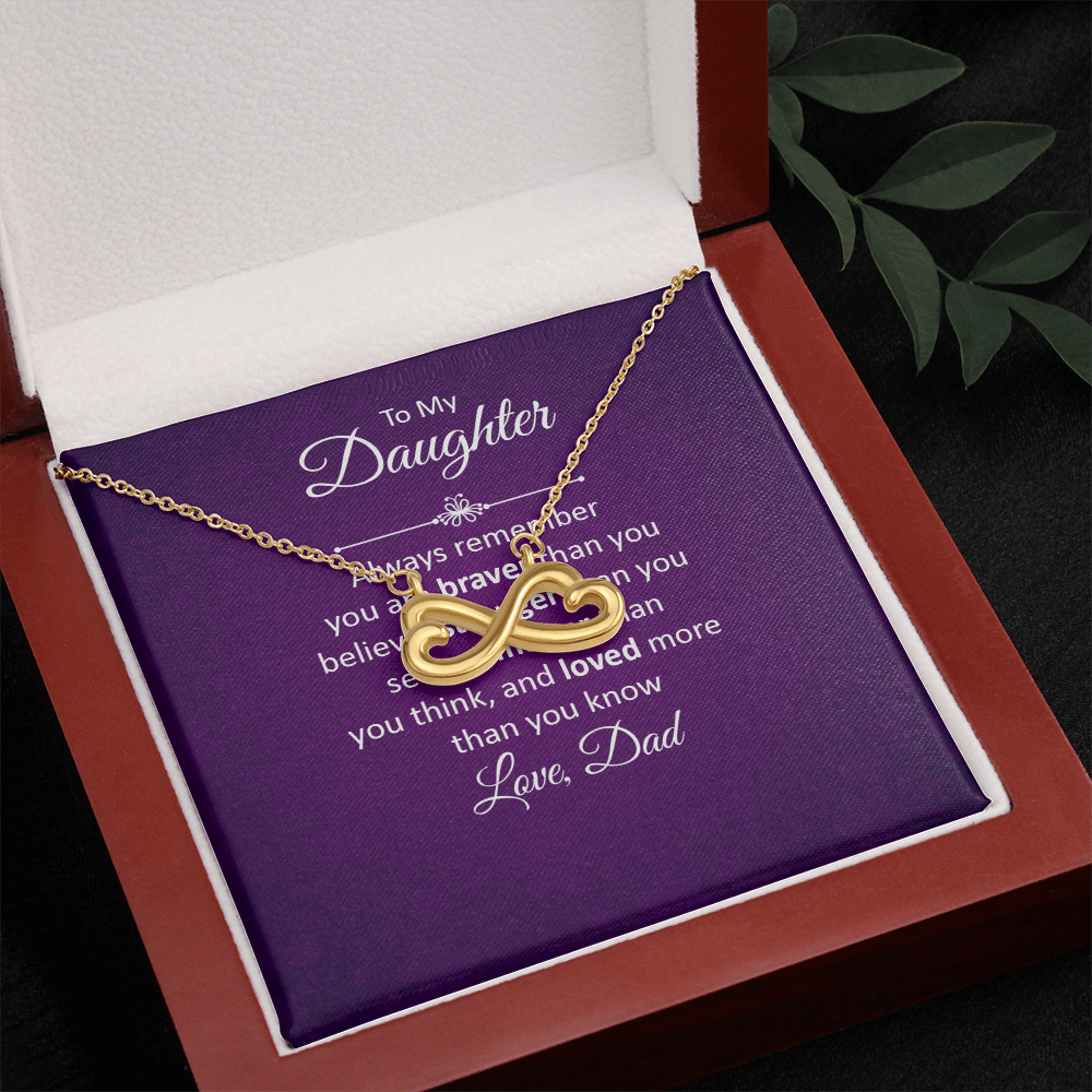 Endless Love Necklace: To My Daughter