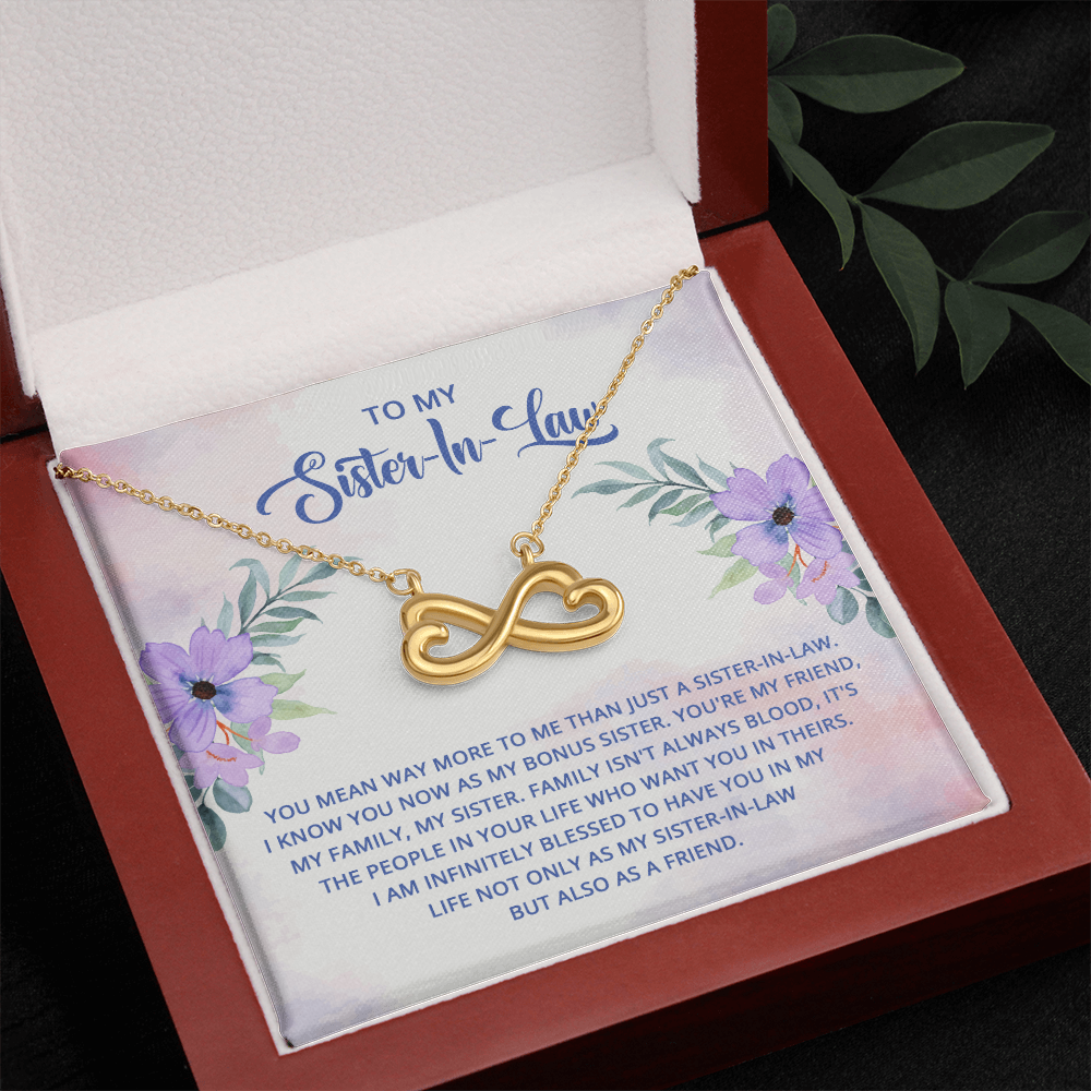 Endless Love Necklace: To My Sister -In-Law You Mean Way More To Me