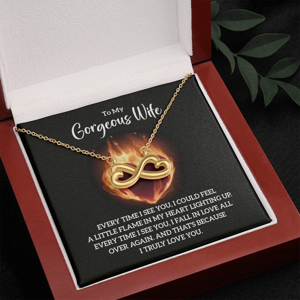 Endless Love Necklace:To My Gorgeous Wife