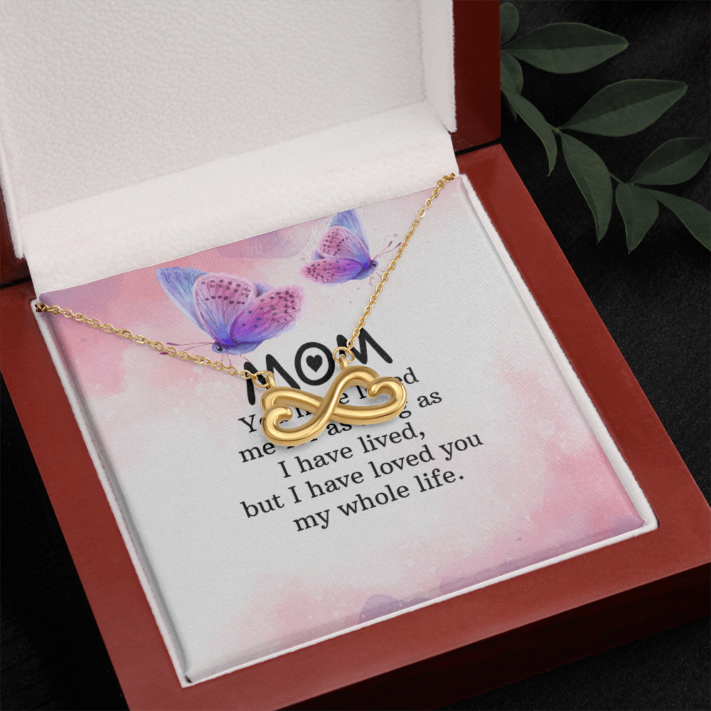 Endless Love Necklace: Mom- I Have Love For You My Whole Life
