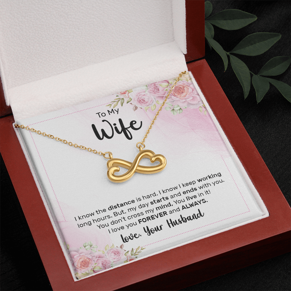 Endless Love Necklace:To My Wife Forever and Always