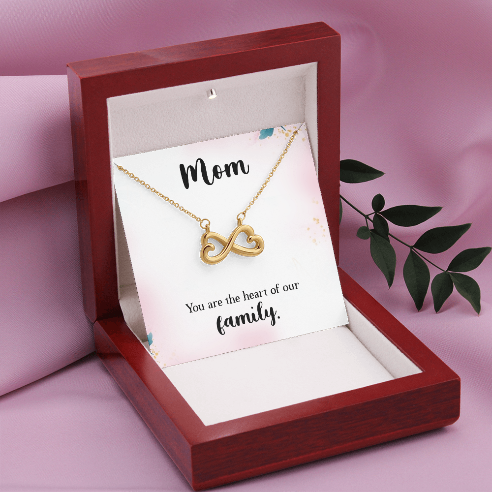 Endless Love Necklace: Mom : You Are The Heart Of This Family