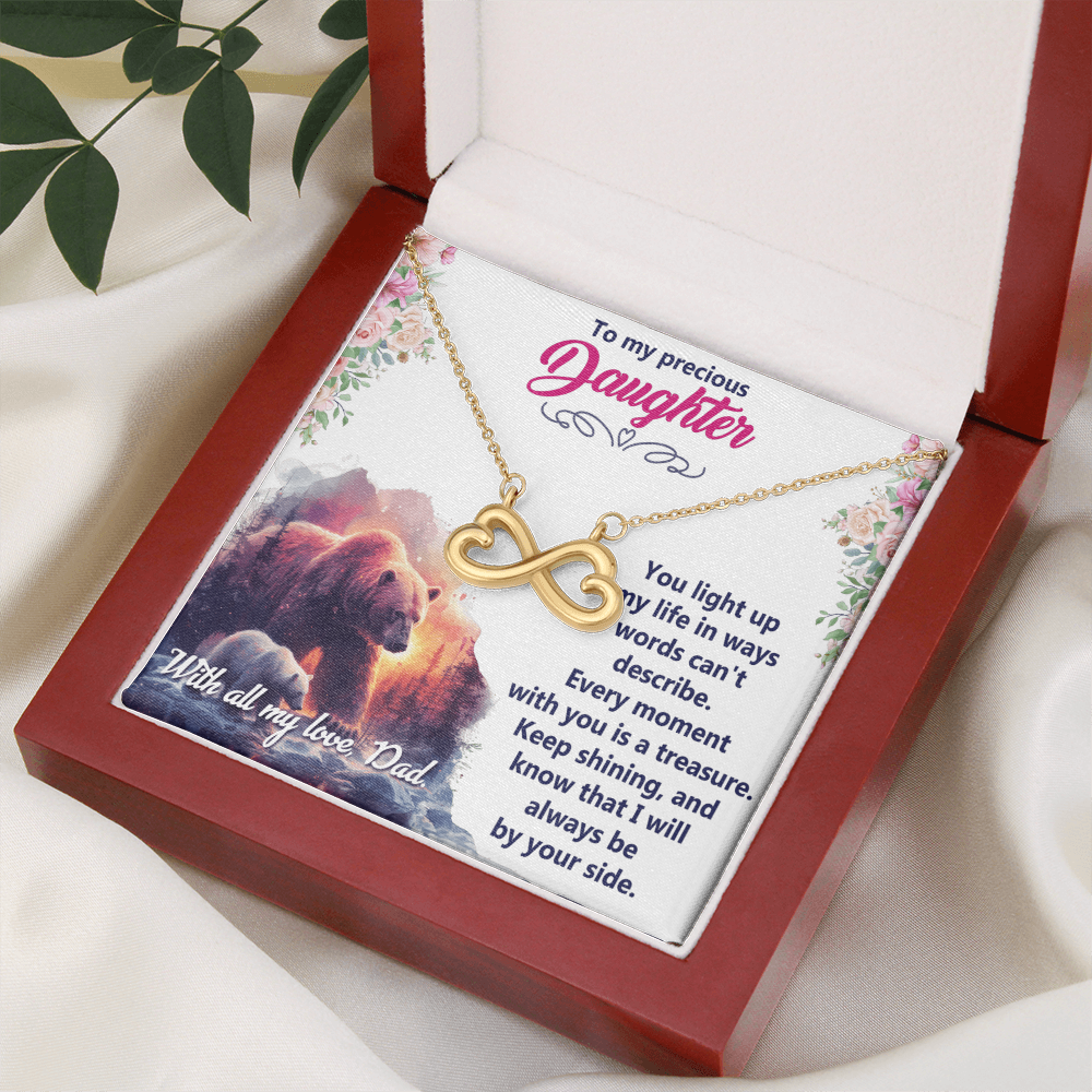 Endless Love Necklace: Daughter - To My Precious Daughter
