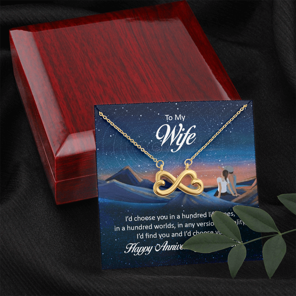 Endless Love Necklace: To My Wife Happy Anniversary My Love