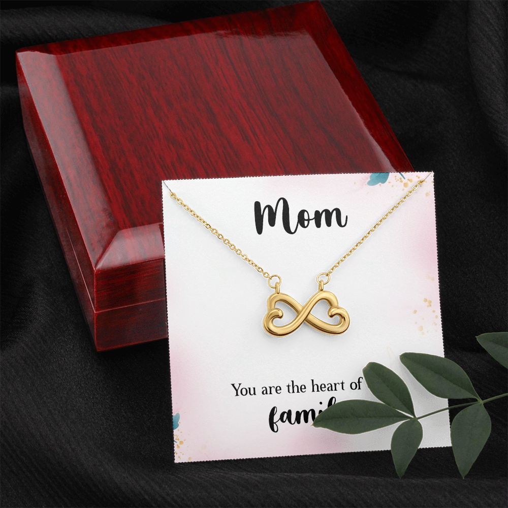 Endless Love Necklace: Mom : You Are The Heart Of This Family