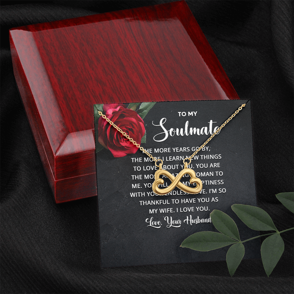 Endless Love Necklace:To Soul Mate Love Your Husband