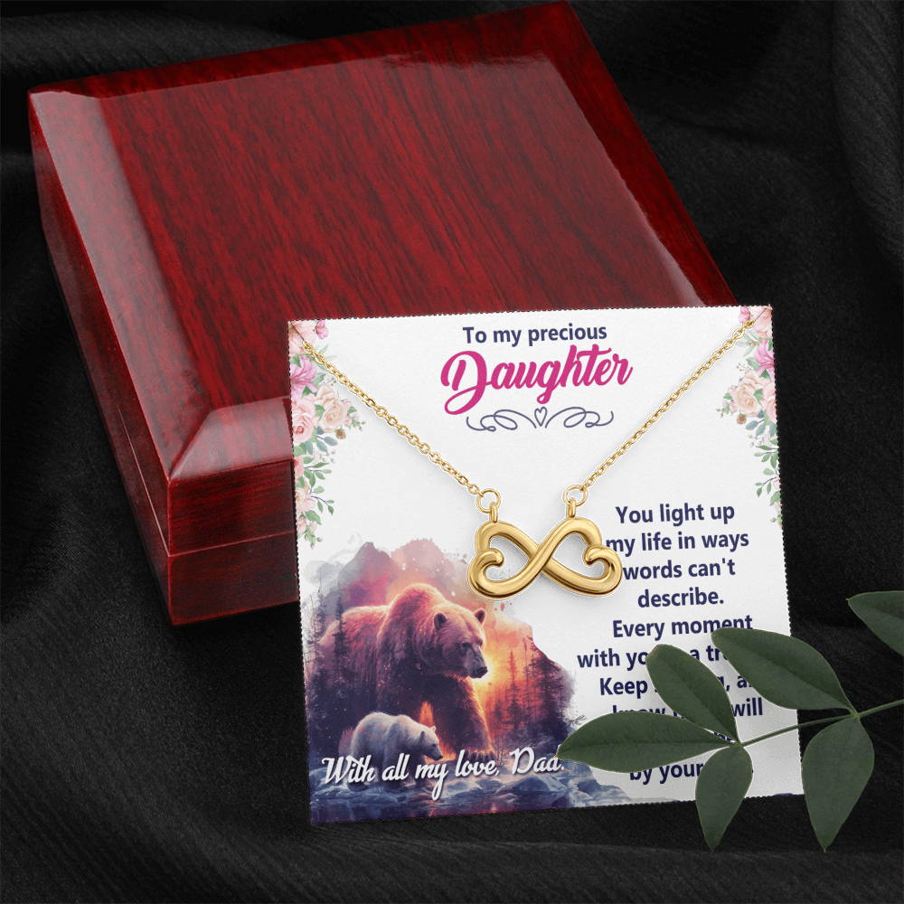 Endless Love Necklace: Daughter - To My Precious Daughter