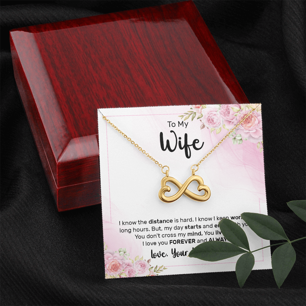 Endless Love Necklace:To My Wife Forever and Always