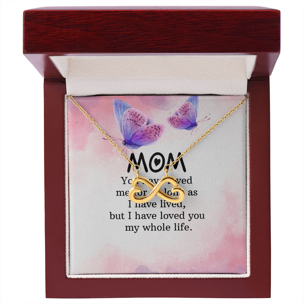 Endless Love Necklace: Mom- I Have Love For You My Whole Life