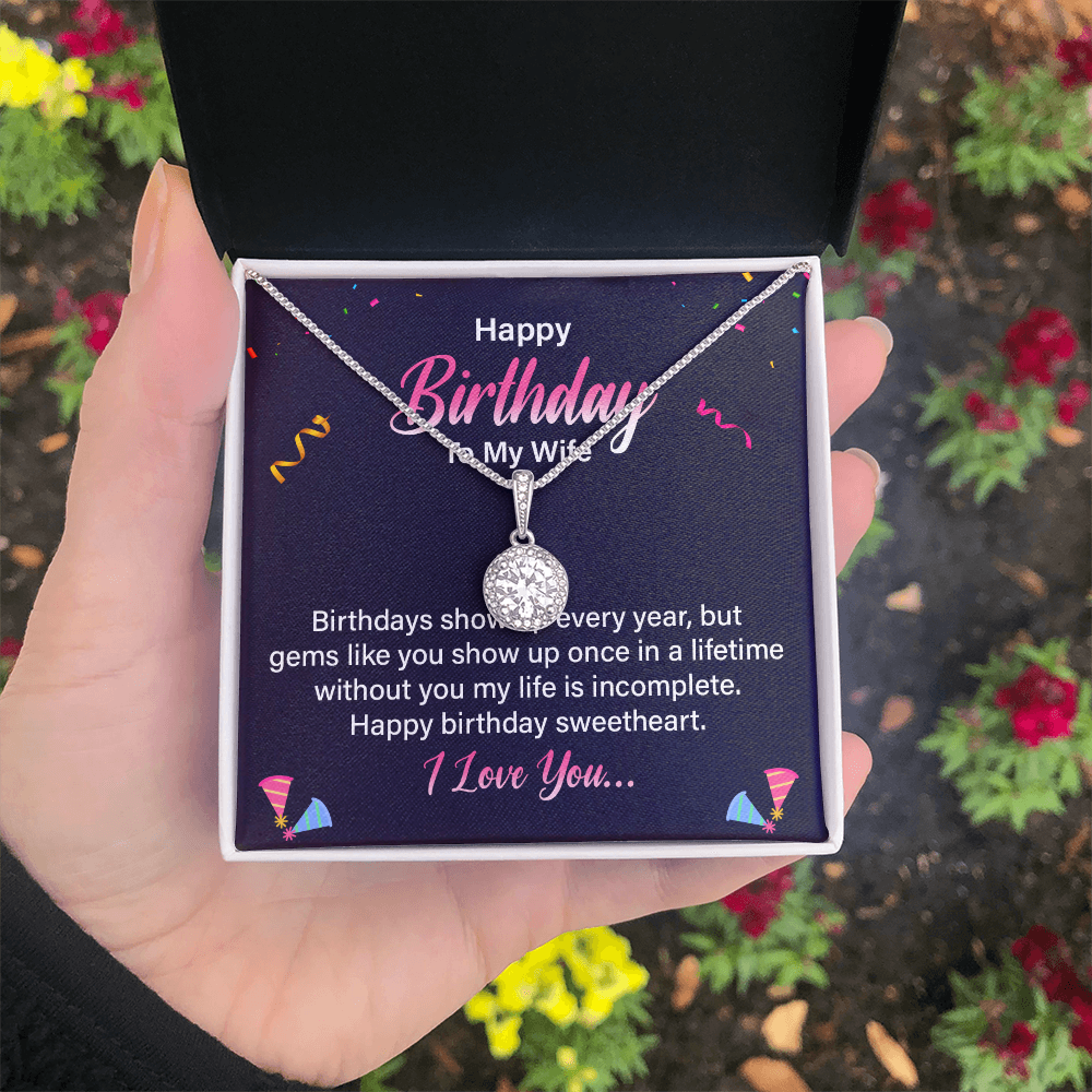 Eternal Hope Necklace:Happy Birthday Wife