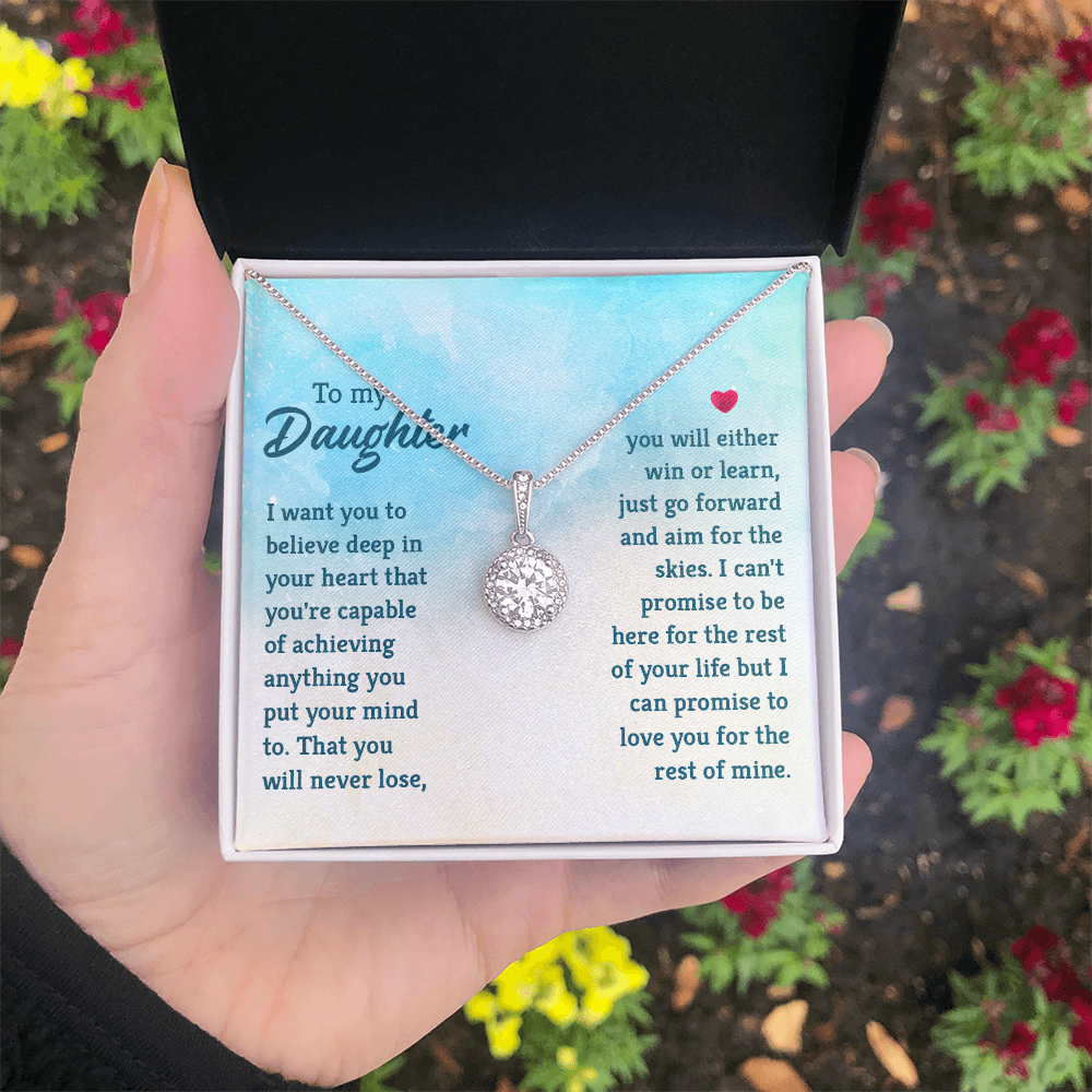 Eternal Hope Necklace: To My Daughter -Win or Learn