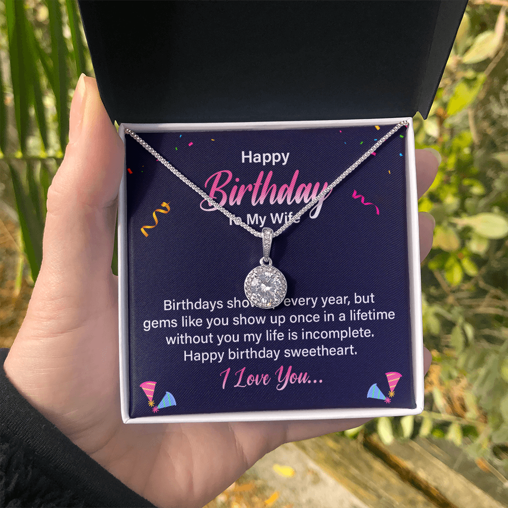 Eternal Hope Necklace:Happy Birthday Wife