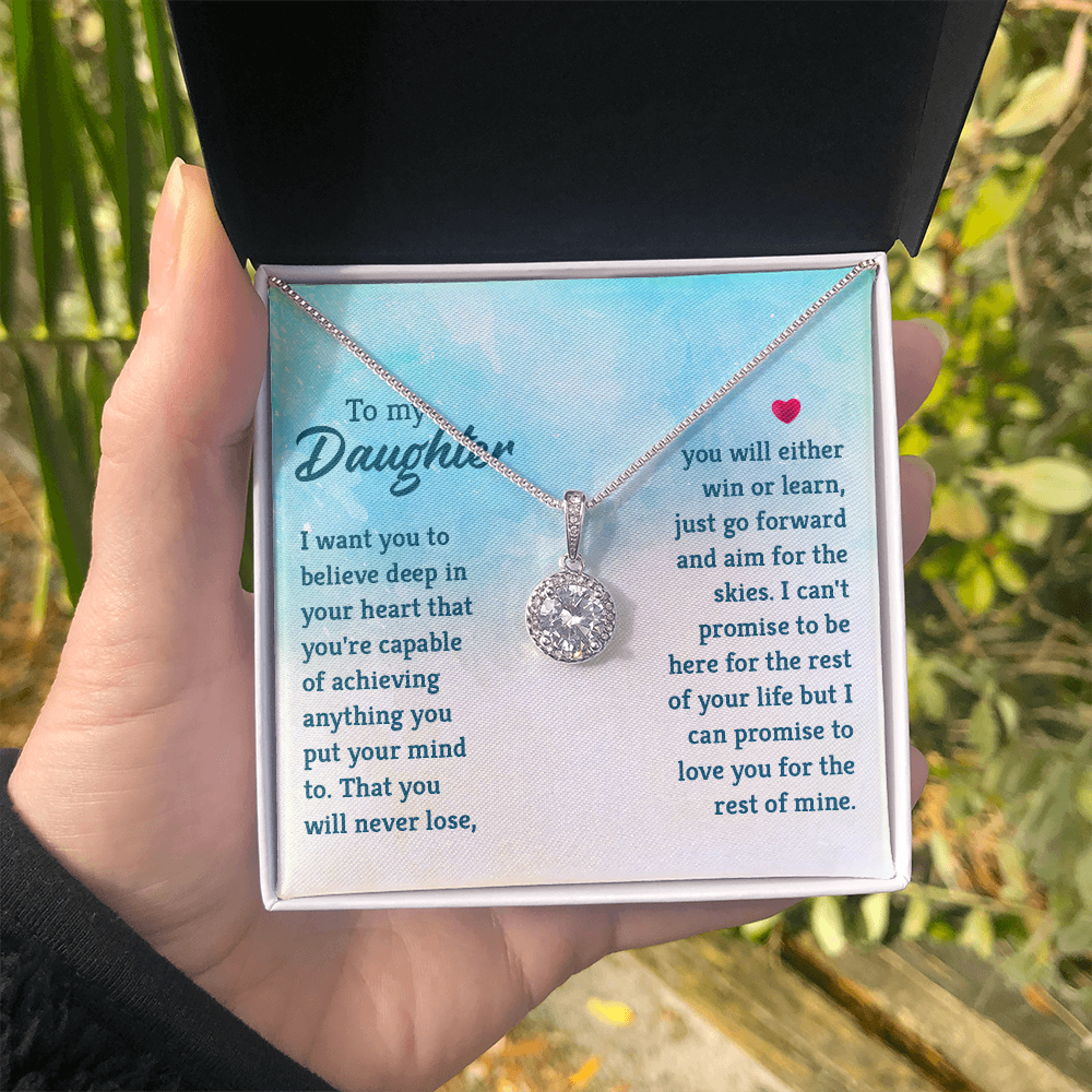 Eternal Hope Necklace: To My Daughter -Win or Learn