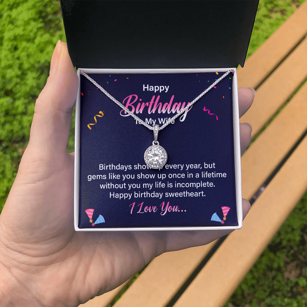 Eternal Hope Necklace:Happy Birthday Wife
