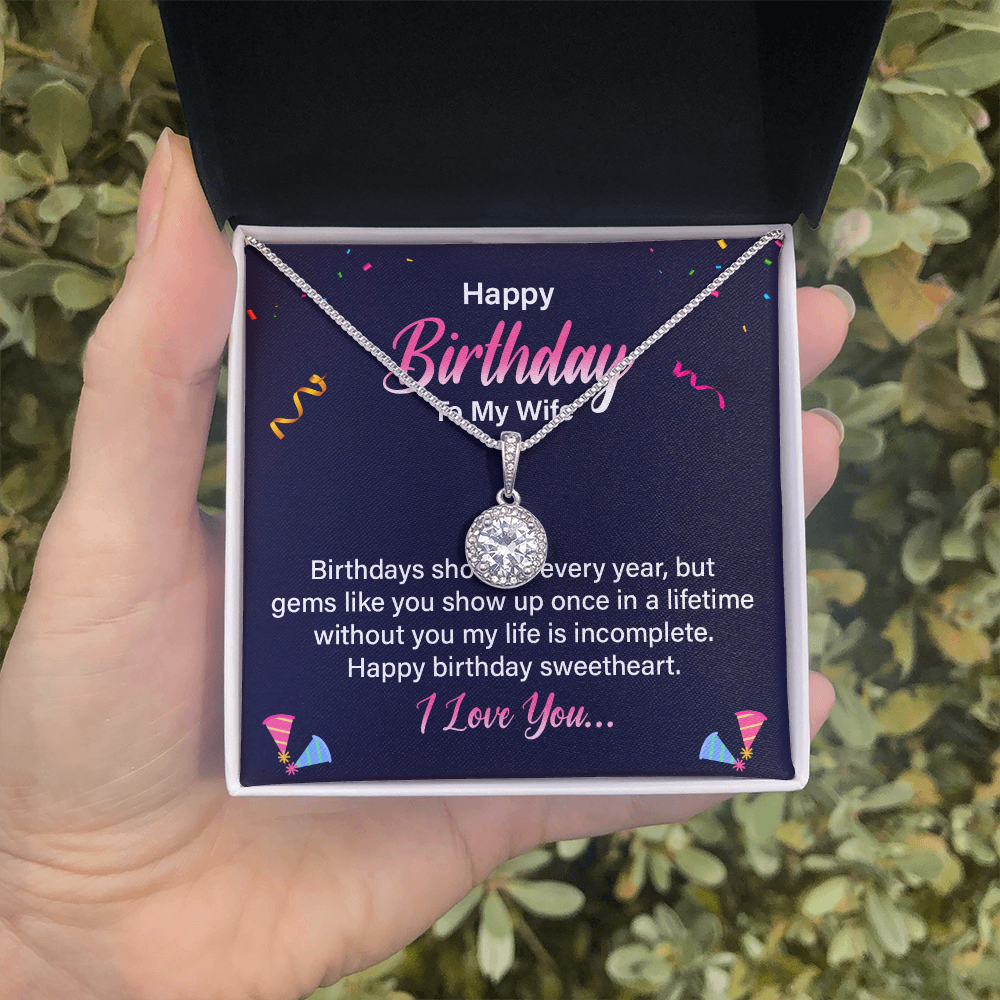 Eternal Hope Necklace:Happy Birthday Wife