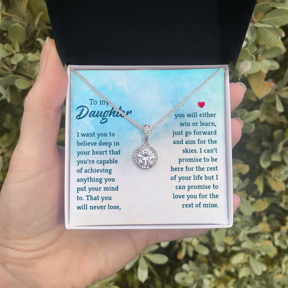 Eternal Hope Necklace: To My Daughter -Win or Learn