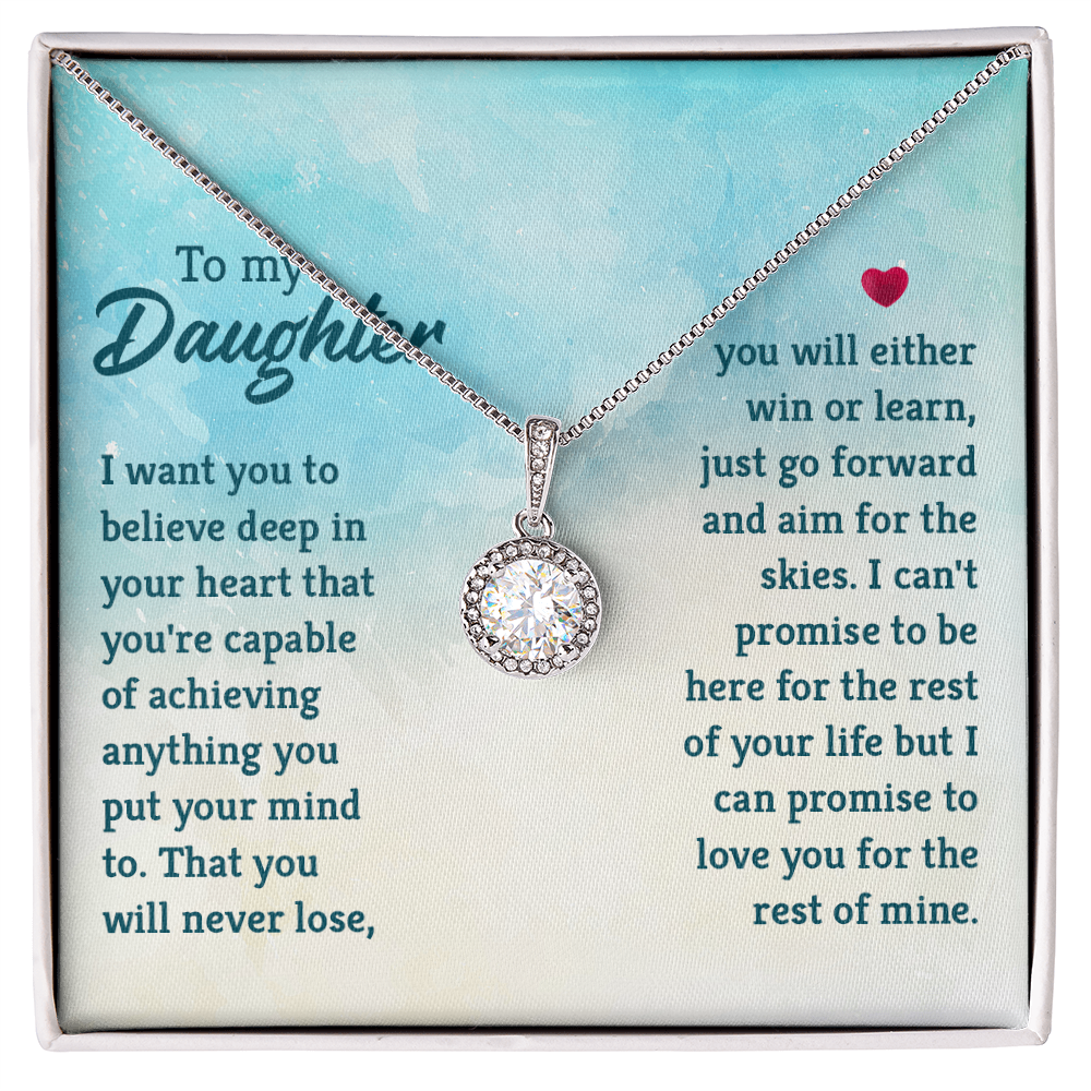 Eternal Hope Necklace: To My Daughter -Win or Learn
