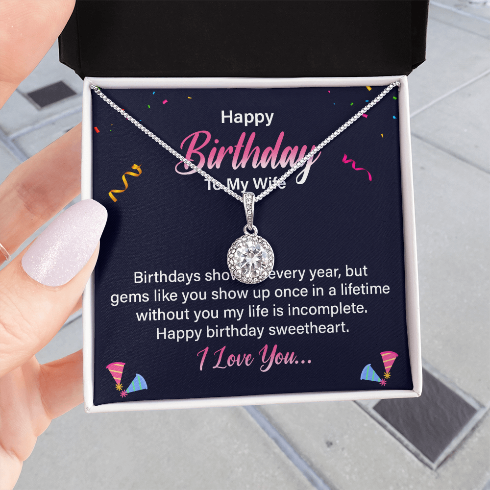 Eternal Hope Necklace:Happy Birthday Wife