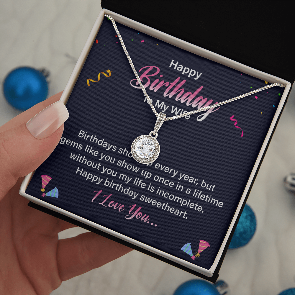 Eternal Hope Necklace:Happy Birthday Wife