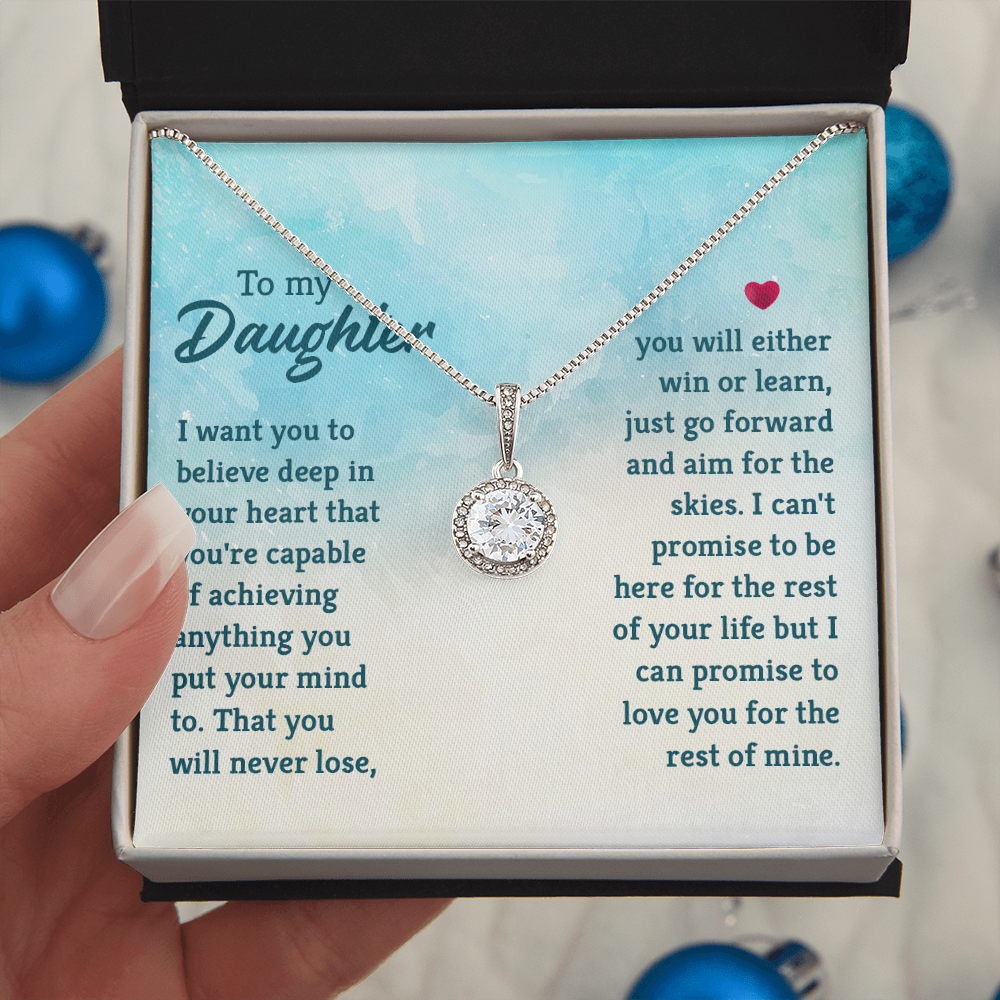 Eternal Hope Necklace: To My Daughter -Win or Learn