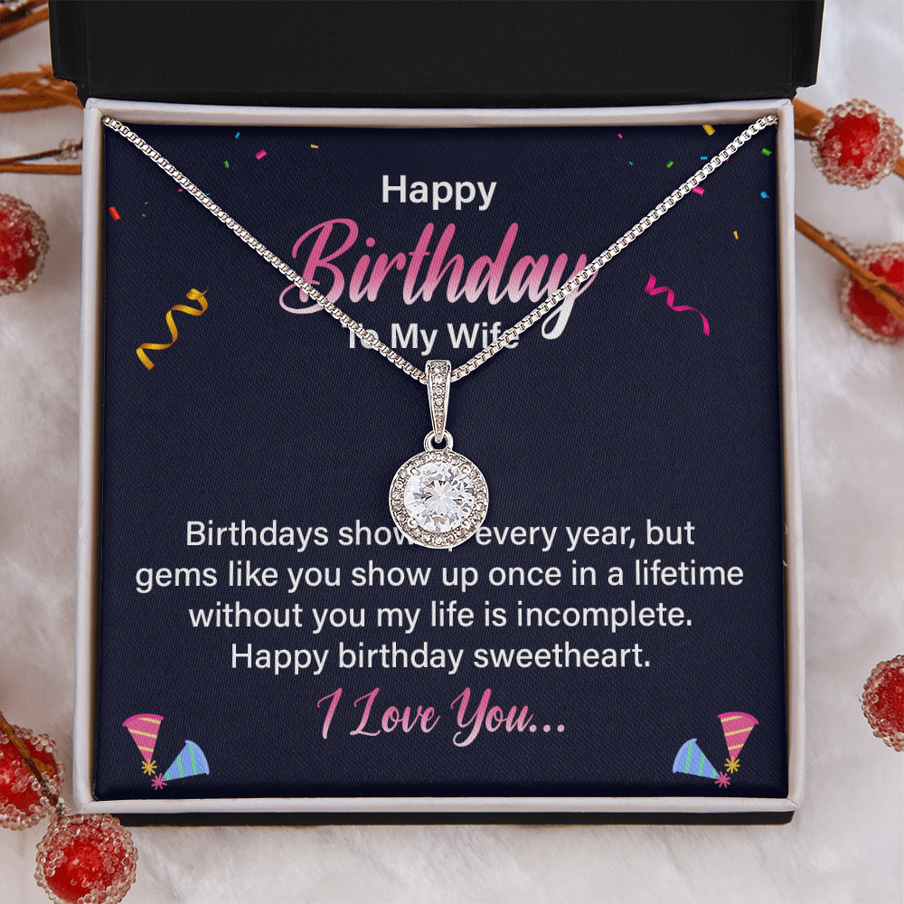 Eternal Hope Necklace:Happy Birthday Wife